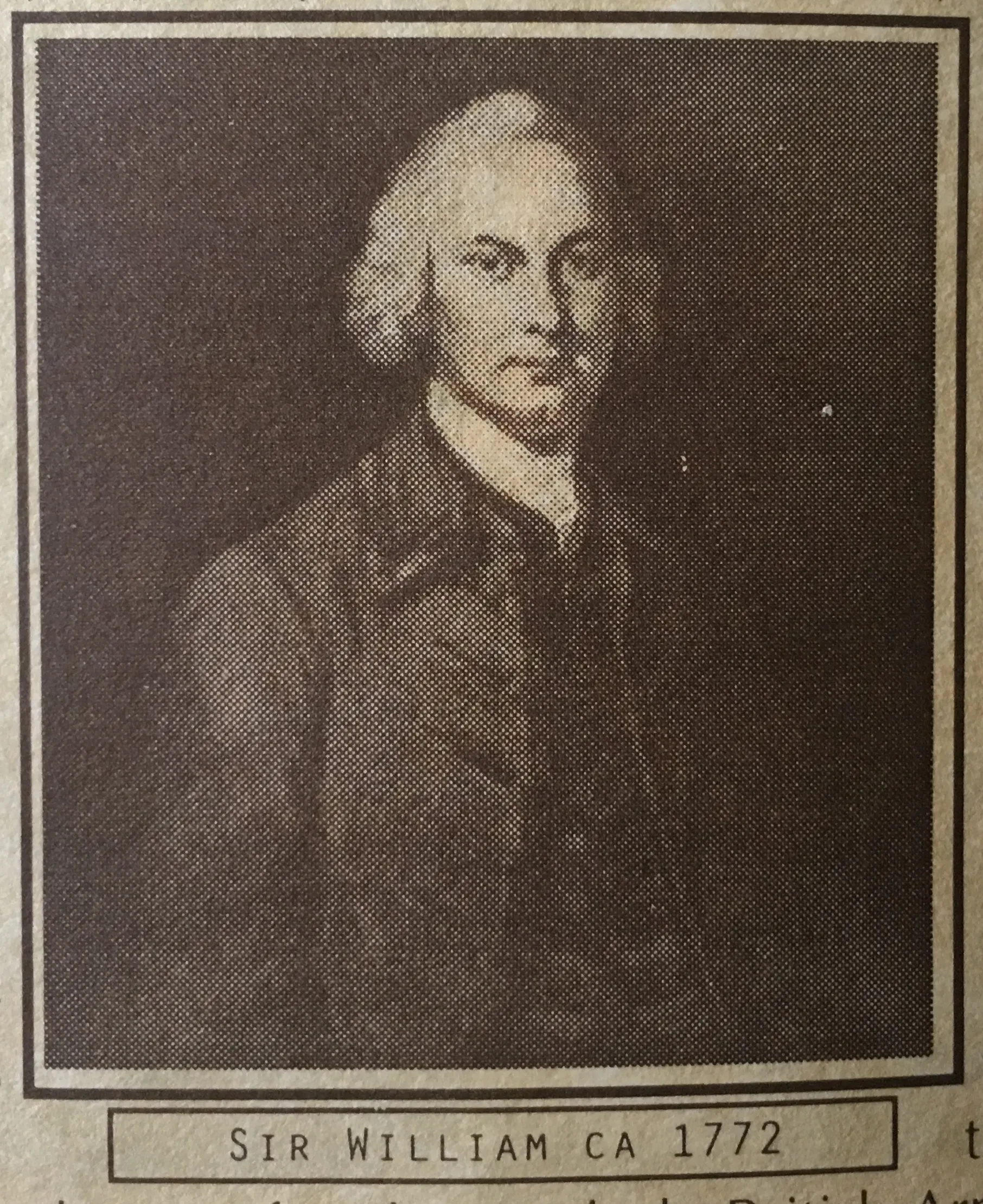 Portrait of Sir William Johnnson